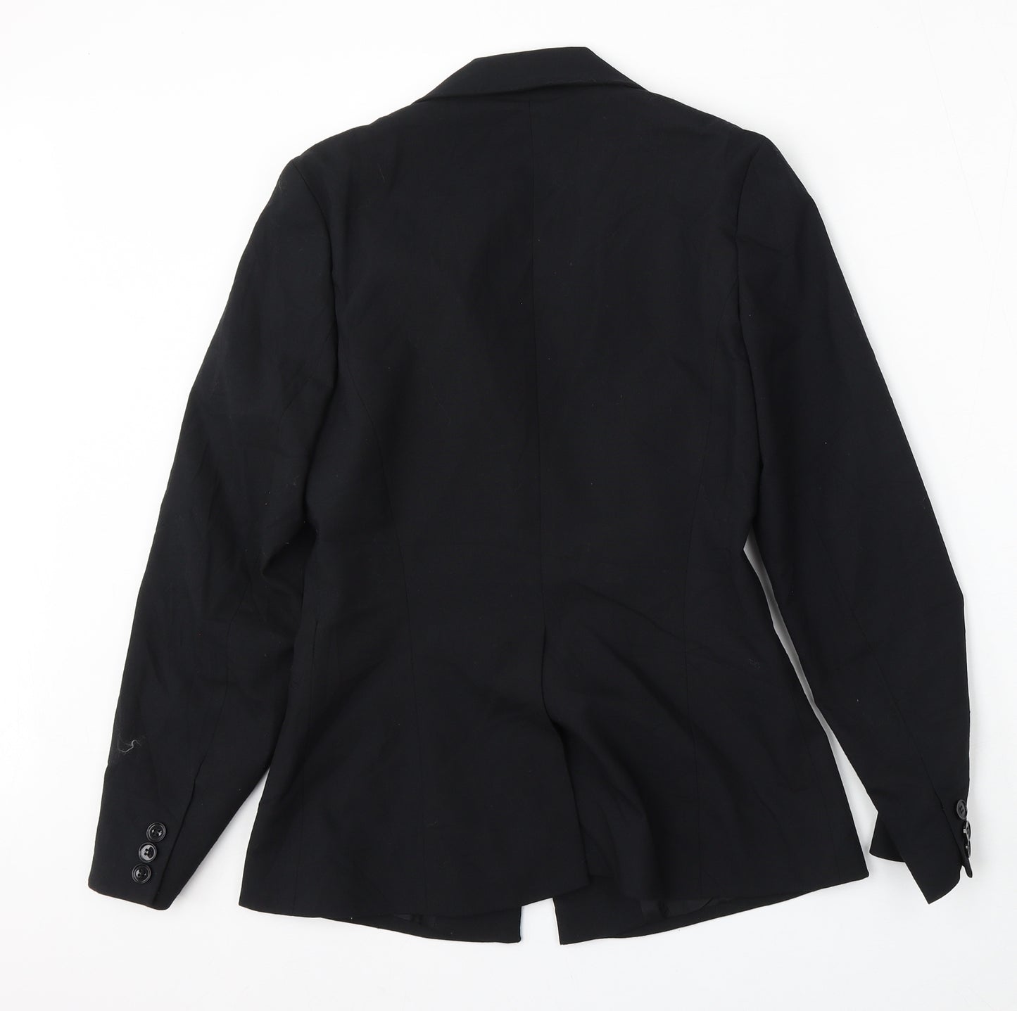 Warehouse Womens Black  Polyester Jacket Suit Size 8