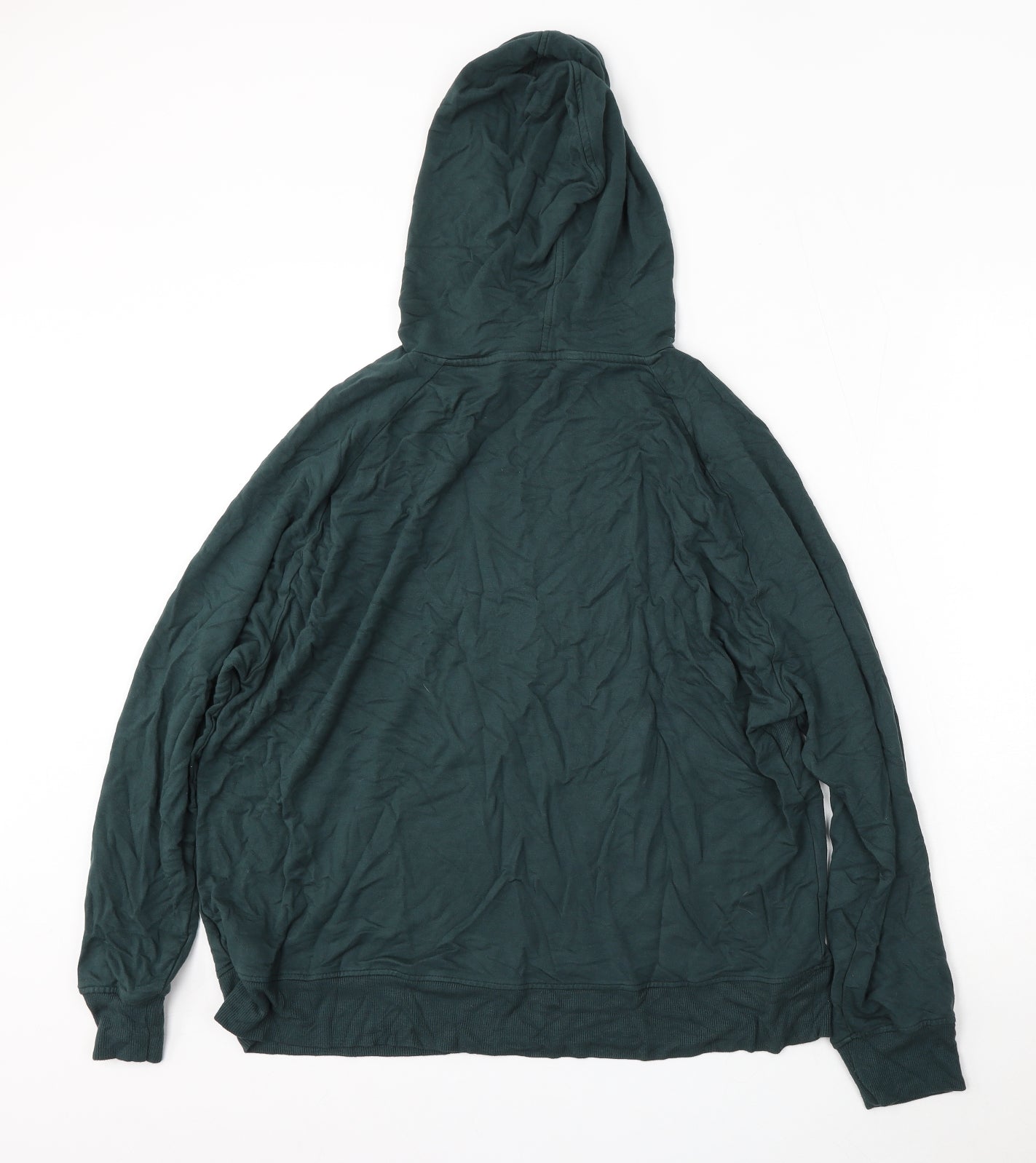 F&F Womens Green  Viscose Pullover Hoodie Size 16