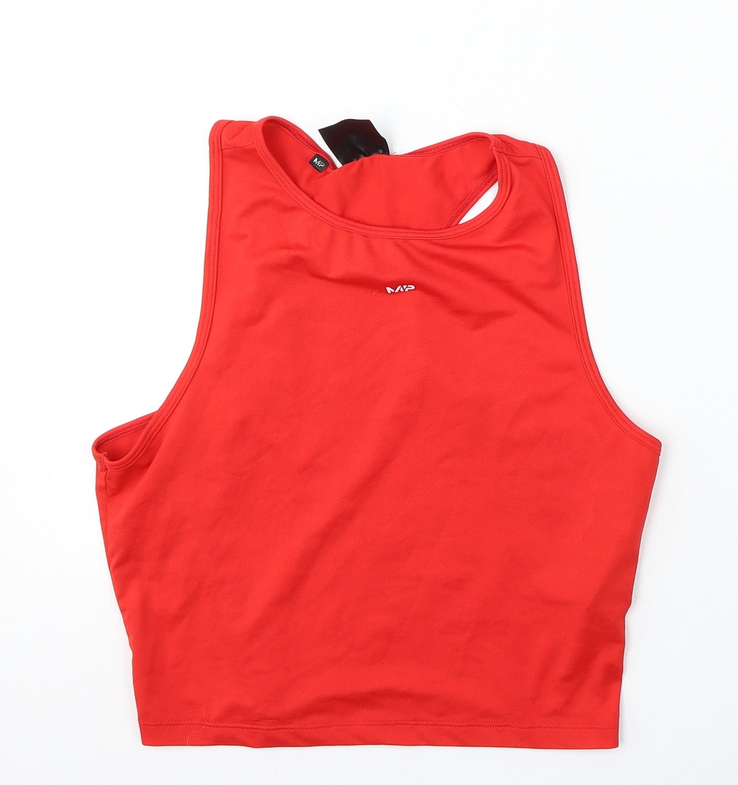 Myprotein Womens Red  Polyester Basic Tank Size S Round Neck