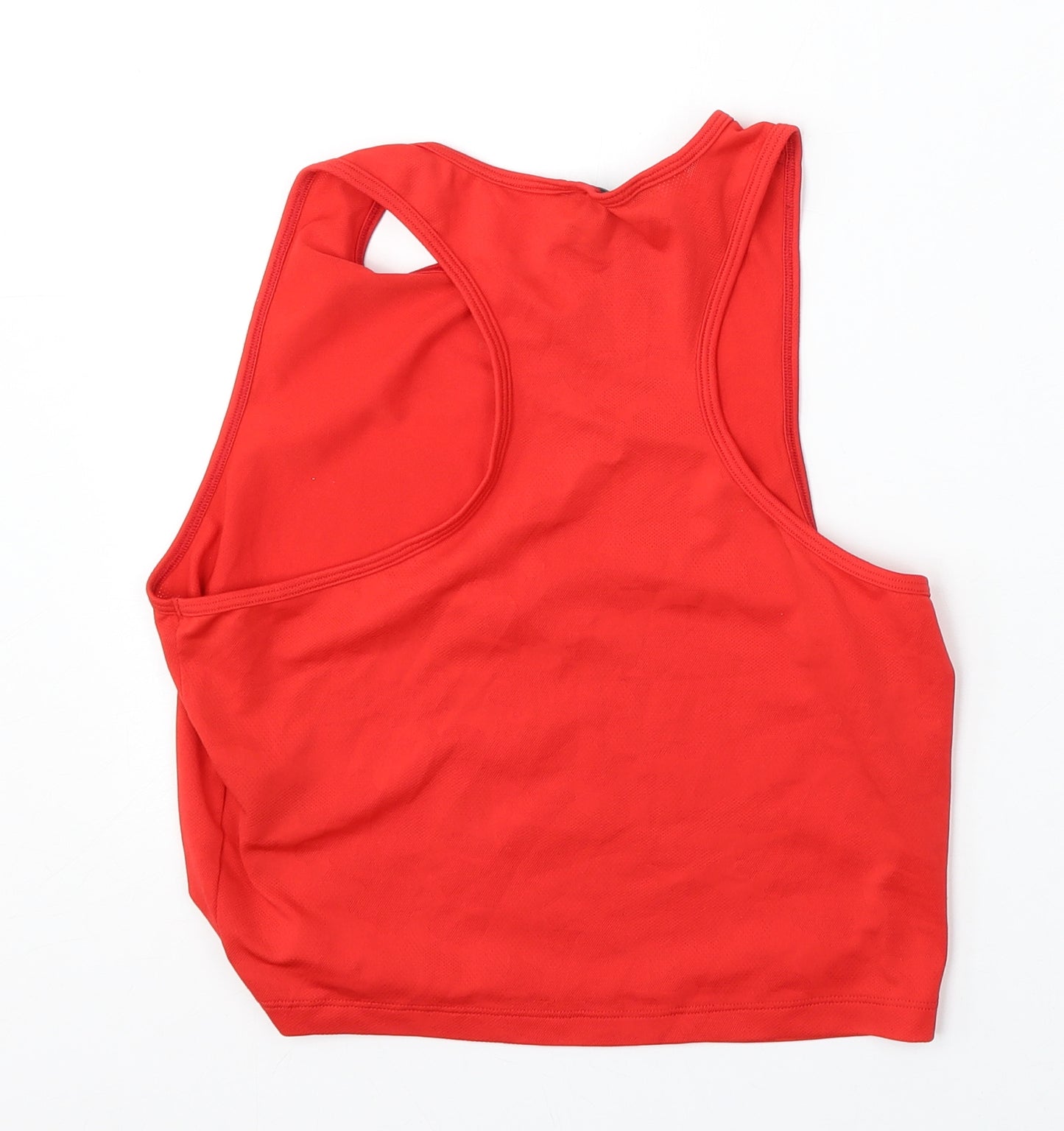 Myprotein Womens Red  Polyester Basic Tank Size S Round Neck