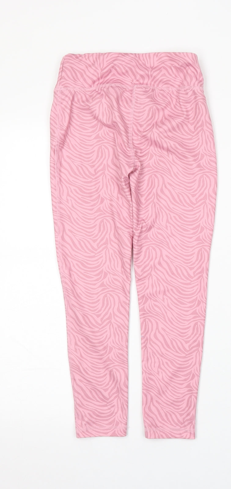 Dunnes Stores Girls Pink Geometric Polyester Jogger Trousers Size 8-9 Years  Regular