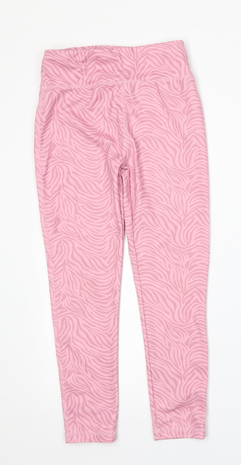Dunnes Stores Girls Pink Geometric Polyester Jogger Trousers Size 8-9 Years  Regular
