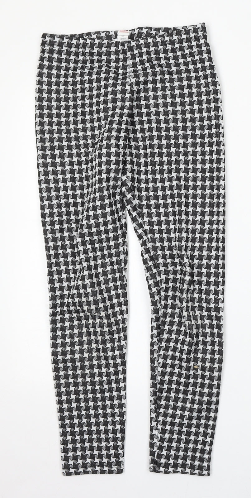 F&F Kids Girls Multicoloured Houndstooth Polyester Jegging Trousers Size 11-12 Years  Regular