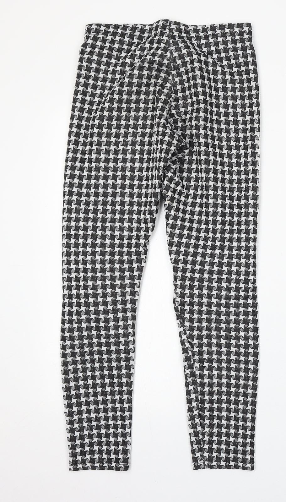 F&F Kids Girls Multicoloured Houndstooth Polyester Jegging Trousers Size 11-12 Years  Regular