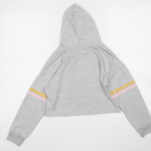 Sienna Dazzel Womens Grey  Acrylic Pullover Hoodie Size S   - Chicago
