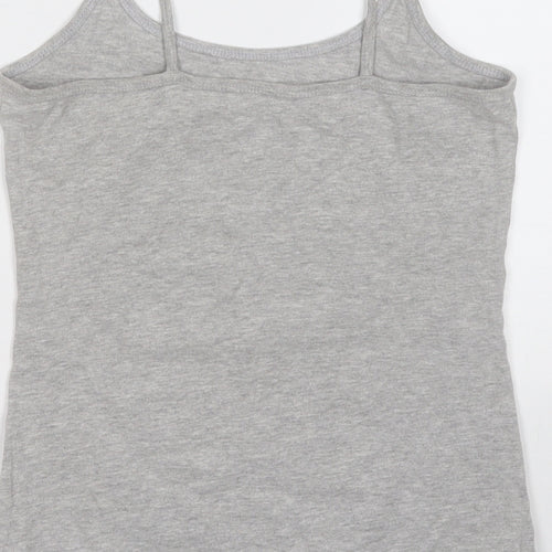 love to lounge  Womens Grey  Cotton Basic Tank Size 6 Round Neck - Lion King