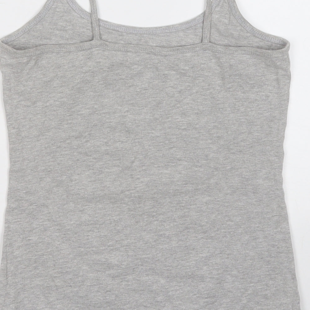 love to lounge  Womens Grey  Cotton Basic Tank Size 6 Round Neck - Lion King
