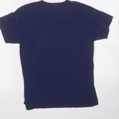 Fruit of the Loom Boys Blue  Cotton Basic T-Shirt Size 9-10 Years Round Neck  - I paused my game to be here