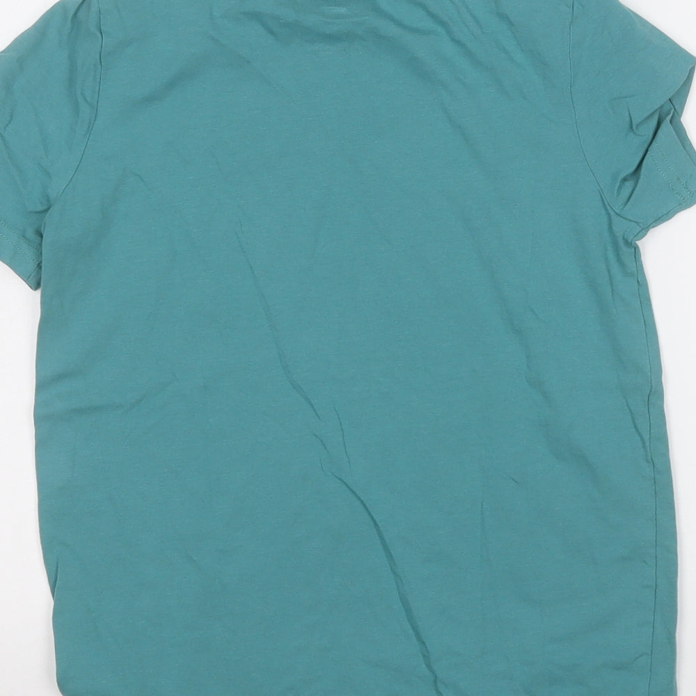 F&F Boys Blue  Cotton Basic T-Shirt Size 9-10 Years Round Neck