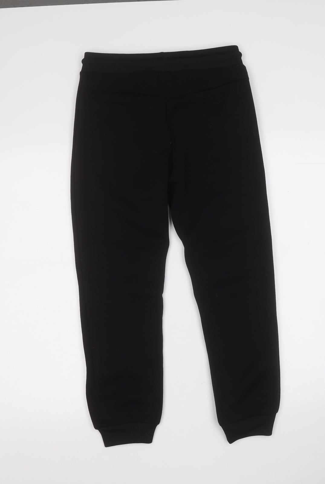Marks and Spencer Boys Black  Polyester Jogger Trousers Size 10-11 Years  Regular