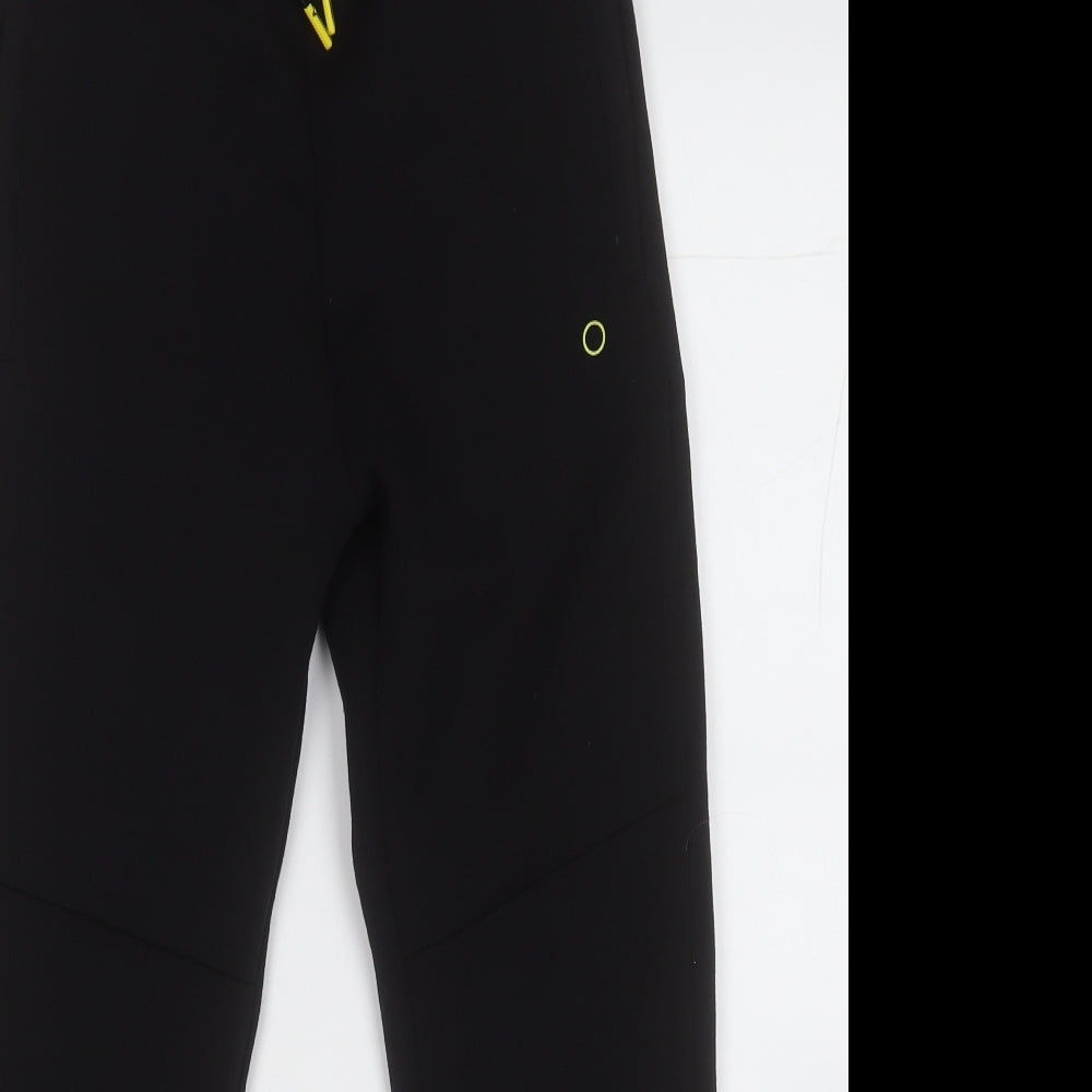 Marks and Spencer Boys Black  Polyester Jogger Trousers Size 10-11 Years  Regular