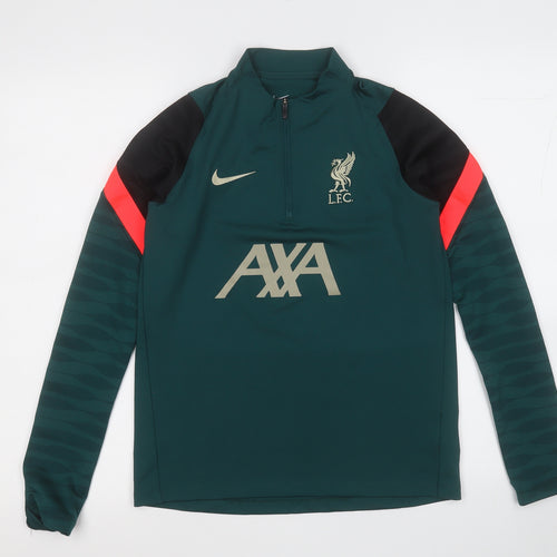 Nike Boys Green  Polyester Pullover Sweatshirt Size L   - Liverpool