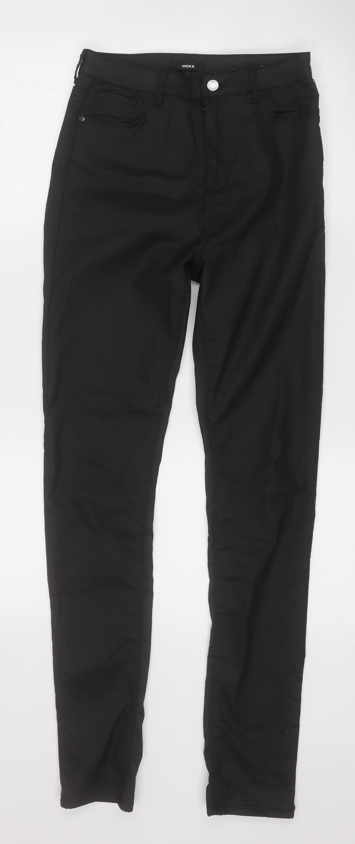 Mexx Womens Black  Cotton Jegging Trousers Size 28 L31 in Regular  - Pleather