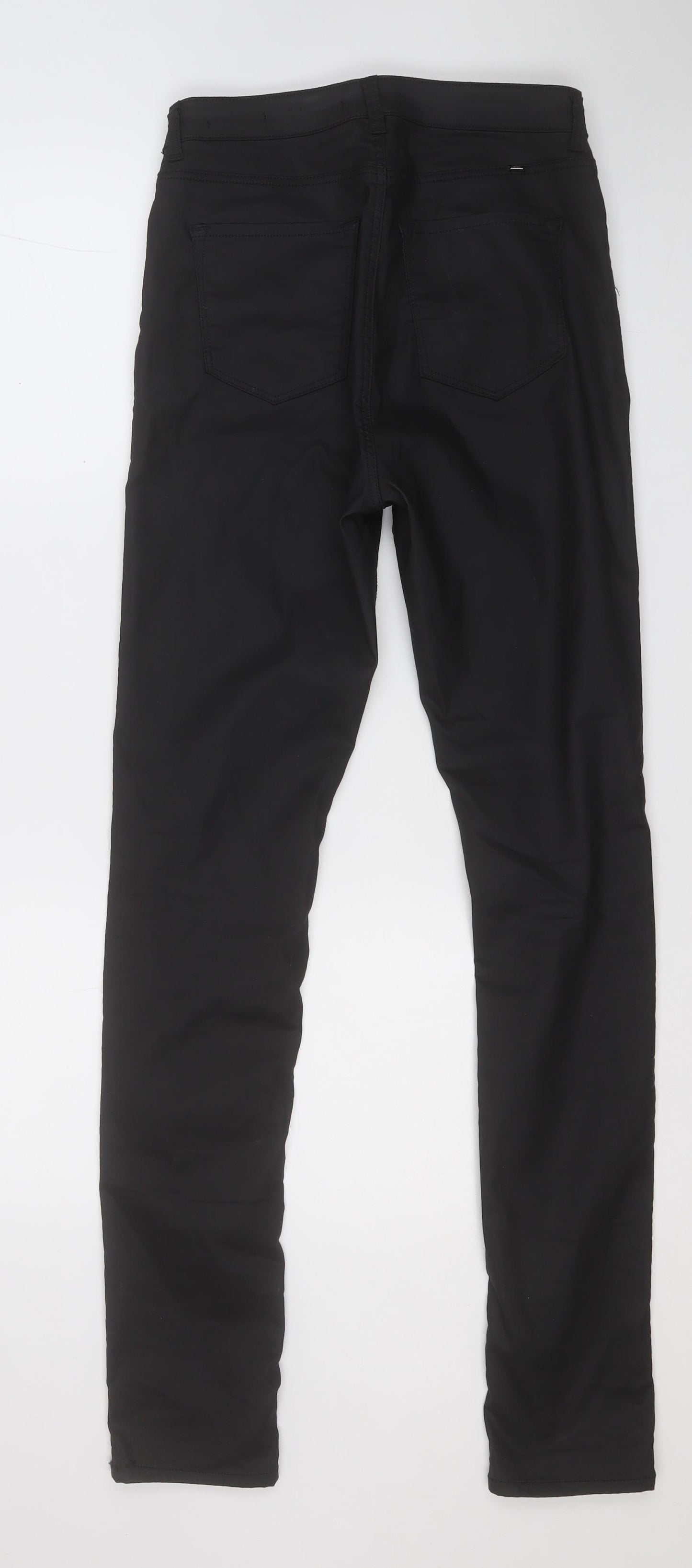 Mexx Womens Black  Cotton Jegging Trousers Size 28 L31 in Regular  - Pleather