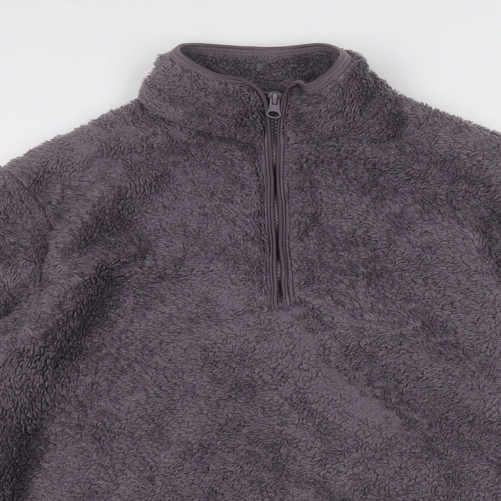 H&M Womens Grey  Polyester Pullover Sweatshirt Size M