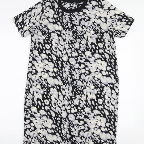 F&F Womens Multicoloured Animal Print Polyester A-Line  Size 10  Round Neck Pullover