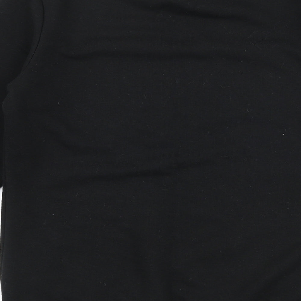 PUMA Womens Black  Cotton Pullover Sweatshirt Size 10  Pullover