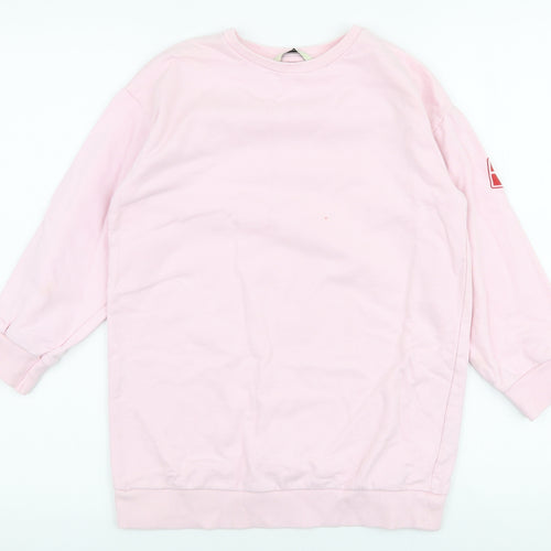 George Girls Pink  Cotton Pullover Sweatshirt Size 9-10 Years  Pullover