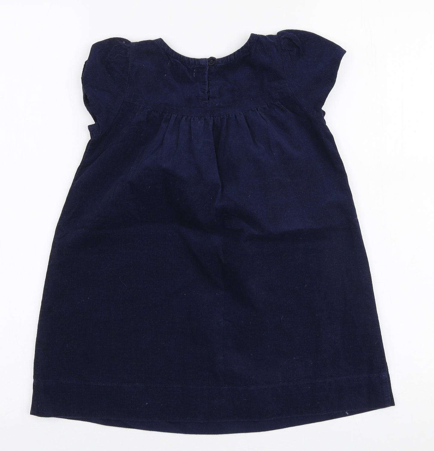 John Lewis Girls Blue  100% Cotton A-Line  Size 4 Years  Round Neck Pullover