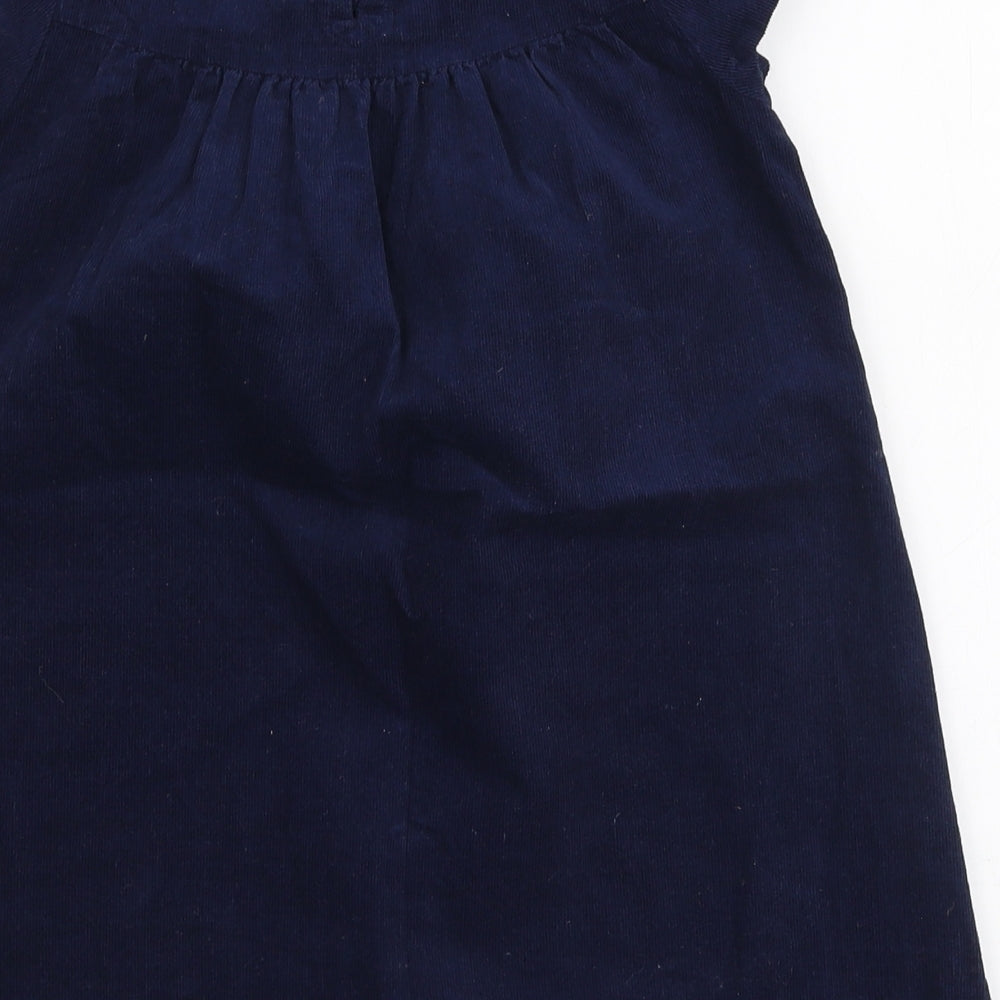 John Lewis Girls Blue  100% Cotton A-Line  Size 4 Years  Round Neck Pullover