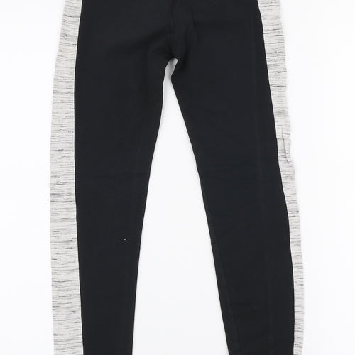 Pink Soda Womens Black  Polyester Capri Leggings Size 4 L25 in