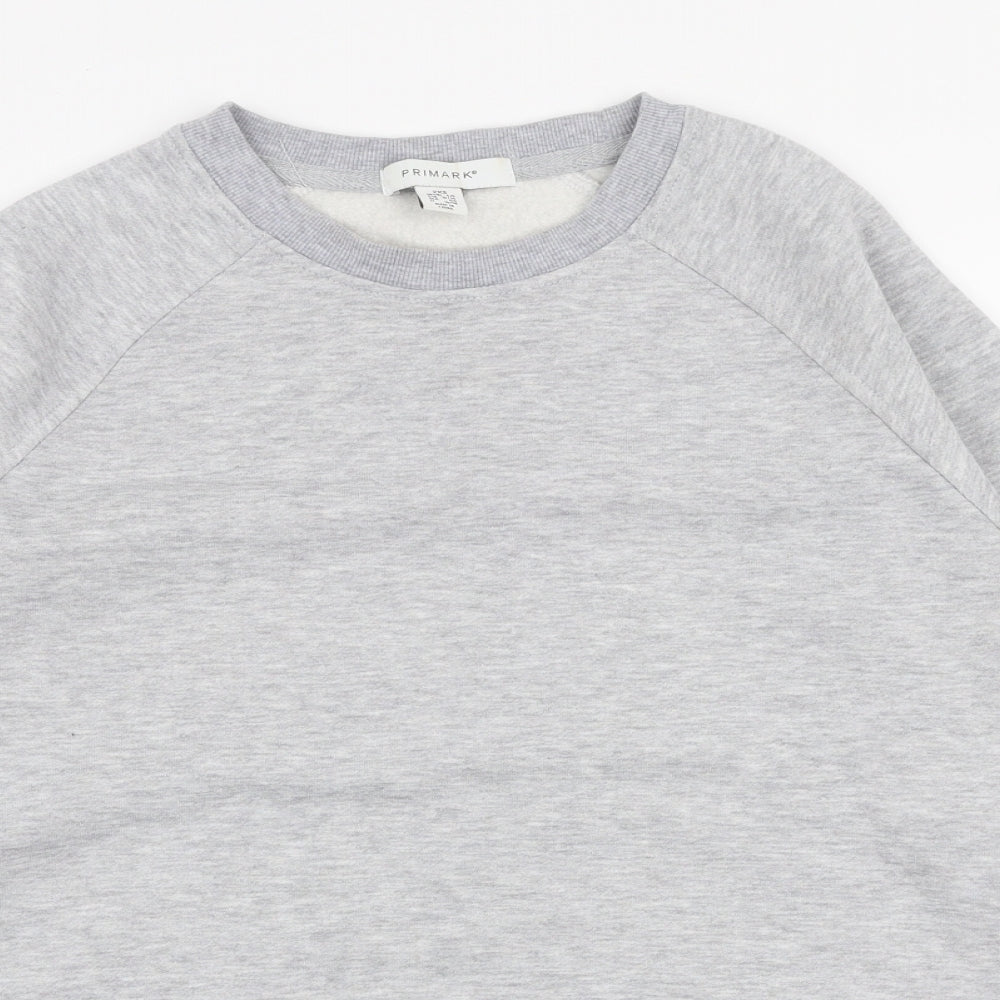 Primark Womens Grey  Polyester Pullover Sweatshirt Size 2XS  Pullover