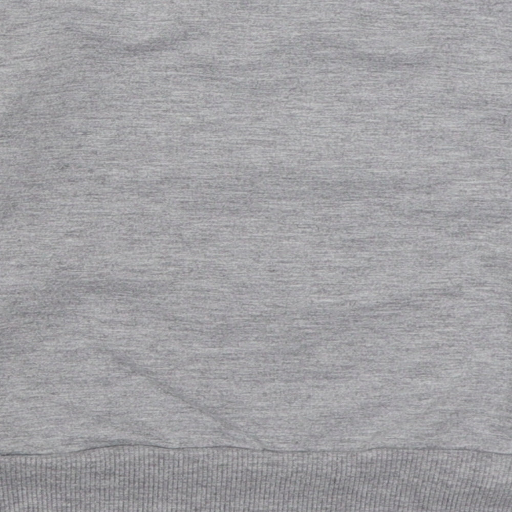 Preworn Girls Grey  Cotton Pullover Sweatshirt Size 2 Years  Pullover