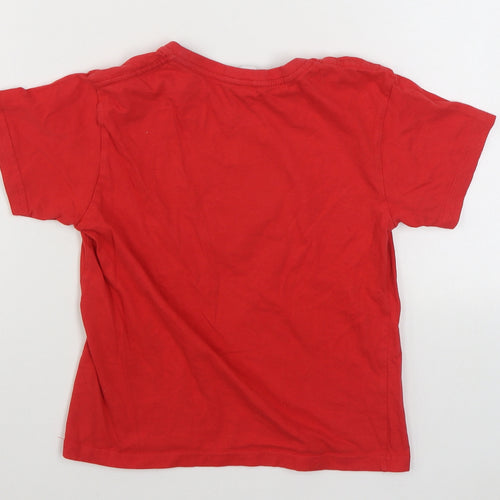 JHK Boys Red  100% Cotton Basic T-Shirt Size 7-8 Years Round Neck Pullover - Spider-Man