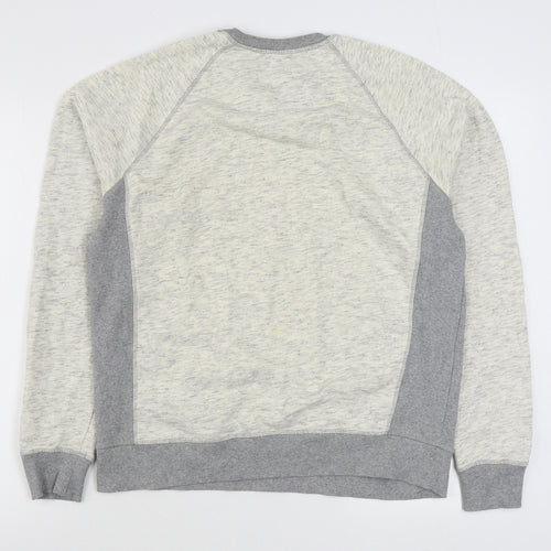 Topman Mens Grey  Cotton Pullover Sweatshirt Size M