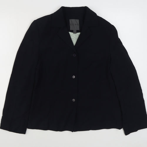 CCDK Womens Blue   Jacket Blazer Size 14  Button