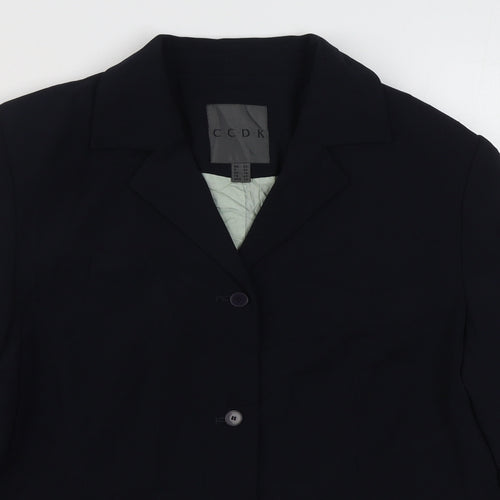 CCDK Womens Blue   Jacket Blazer Size 14  Button
