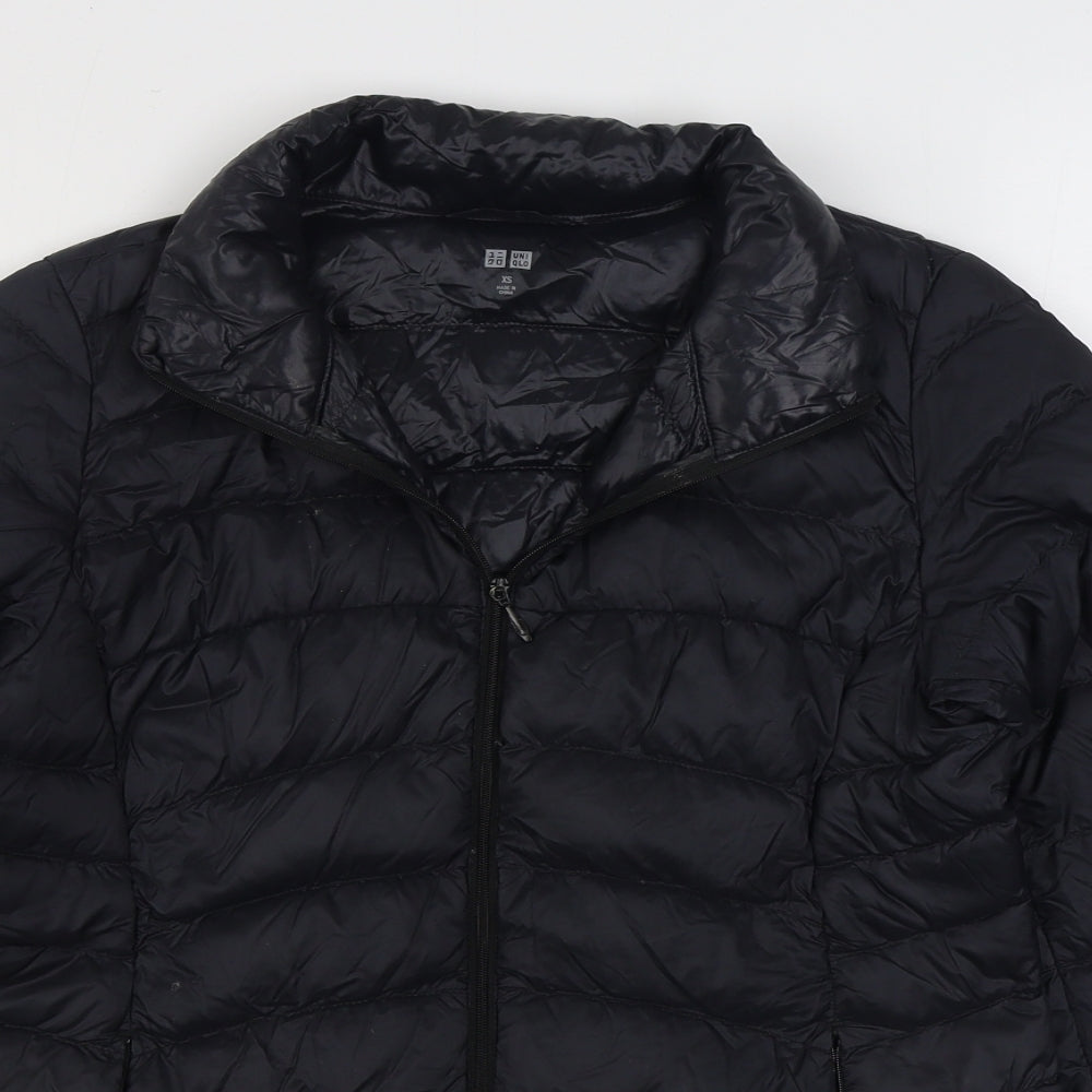 Uniqlo Womens Black   Quilted Coat Size XS  Zip