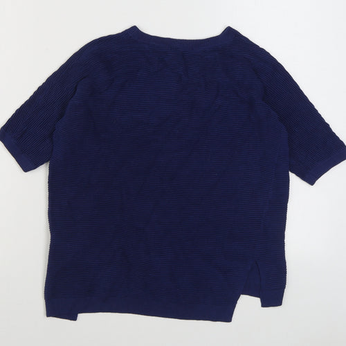TU Womens Black Round Neck  Viscose Pullover Jumper Size 10
