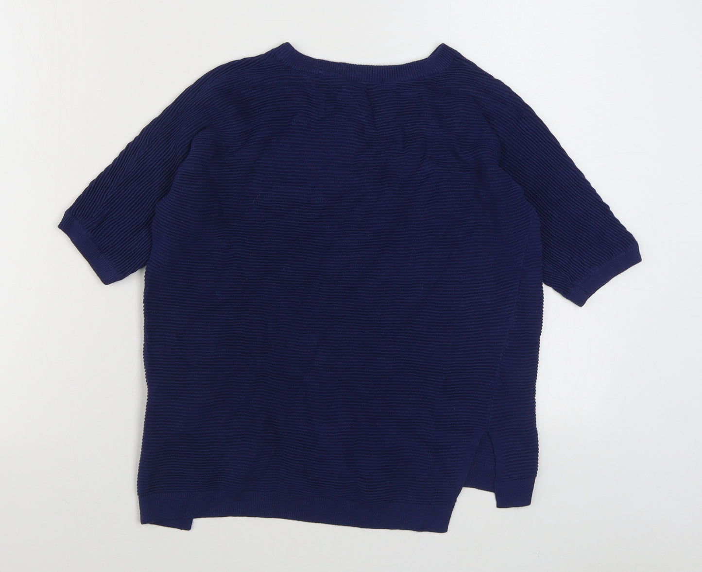 TU Womens Black Round Neck  Viscose Pullover Jumper Size 10