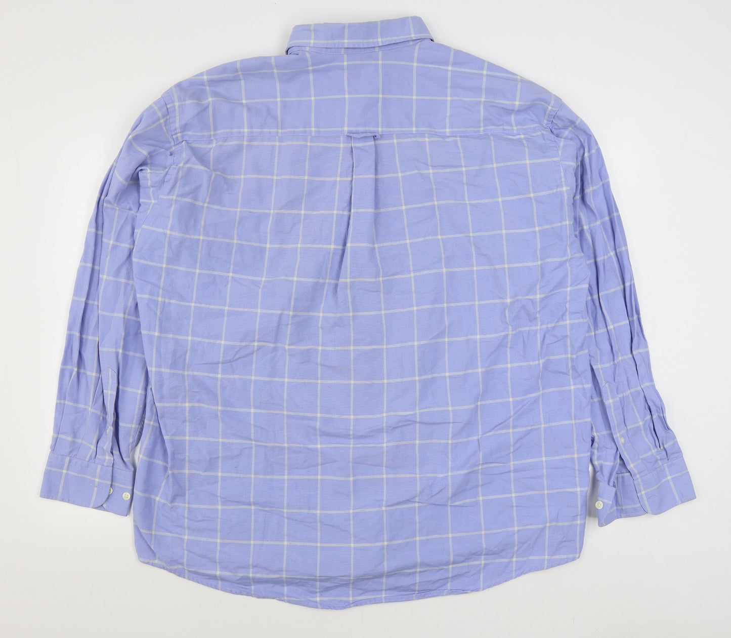 Club Dublin Womens Blue  100% Cotton Basic Button-Up Size XL Collared