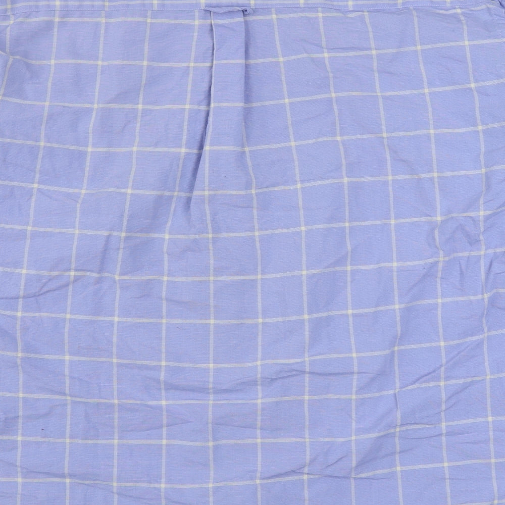 Club Dublin Womens Blue  100% Cotton Basic Button-Up Size XL Collared