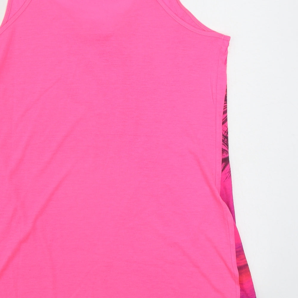 A Wear Womens Pink  Polyester Tunic Tank Size 18 Scoop Neck
