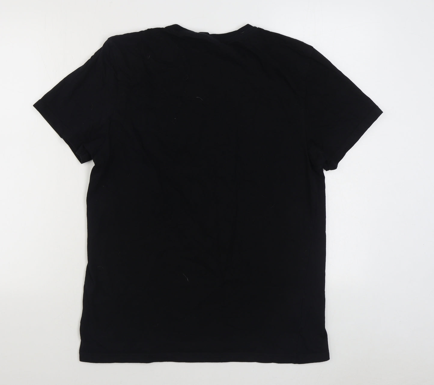 Batman Mens Black  Cotton  T-Shirt Size XL Round Neck
