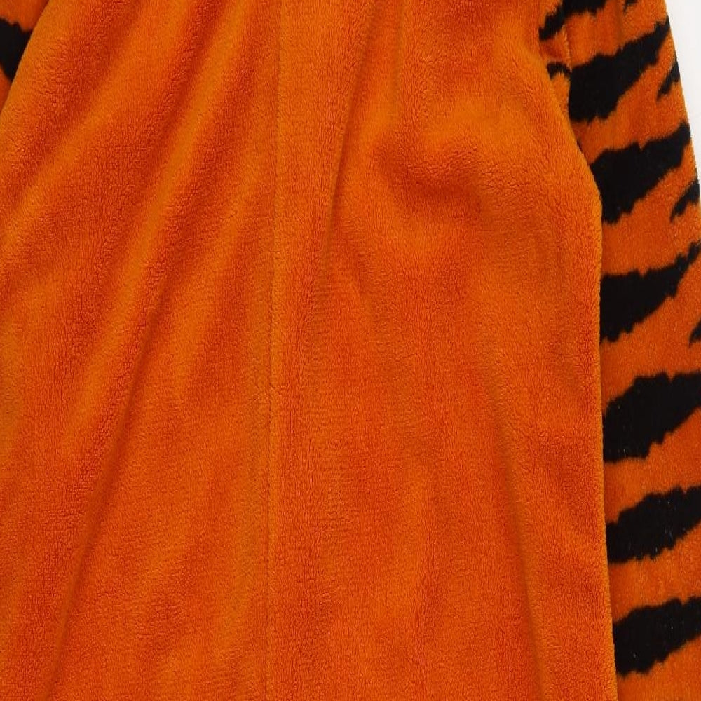 Primark Mens Orange Animal Print Polyester  One Piece Size S  Zip - Frosties