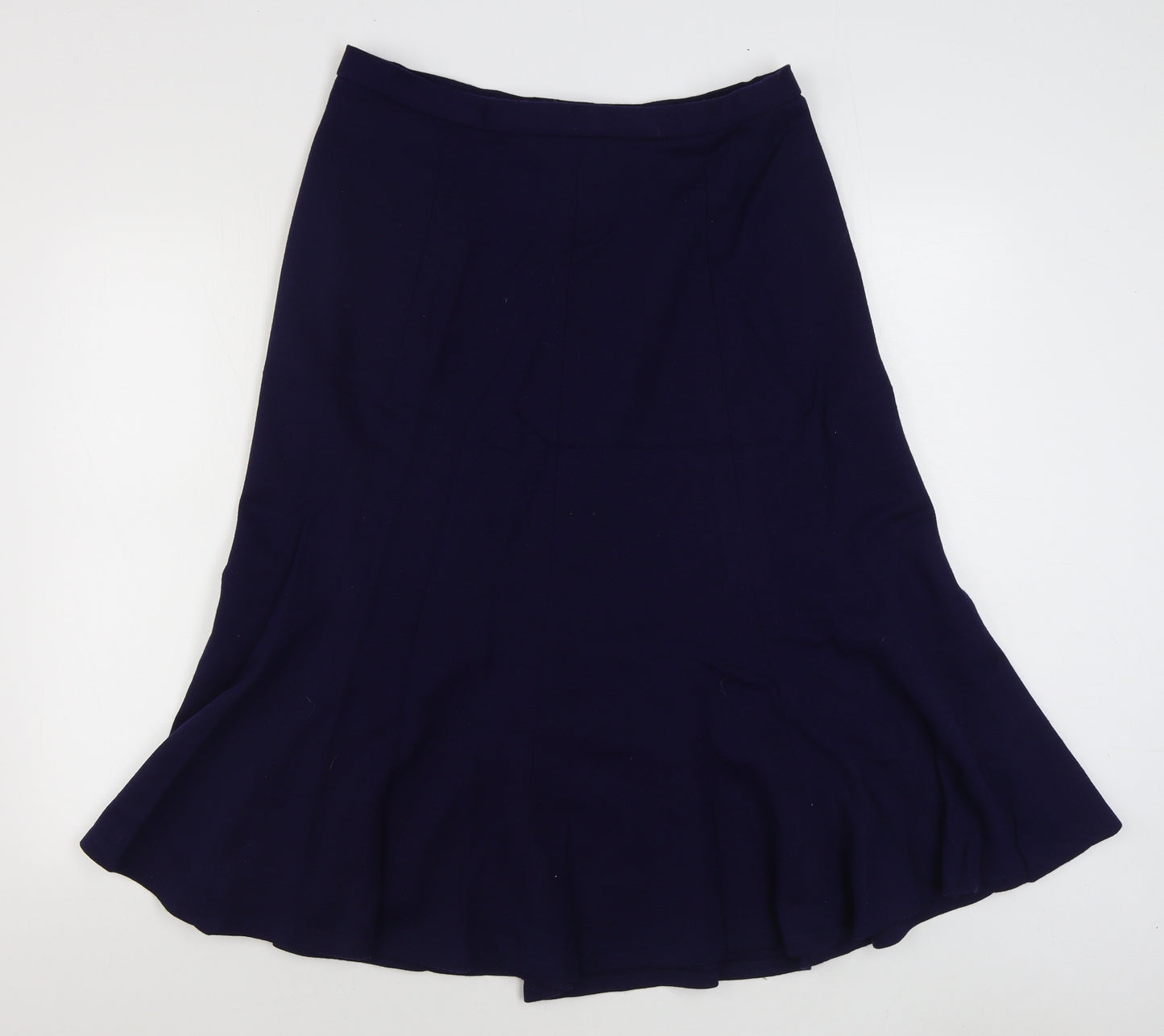 Square one Womens Blue  Acrylic Peasant Skirt Size 16   Zip