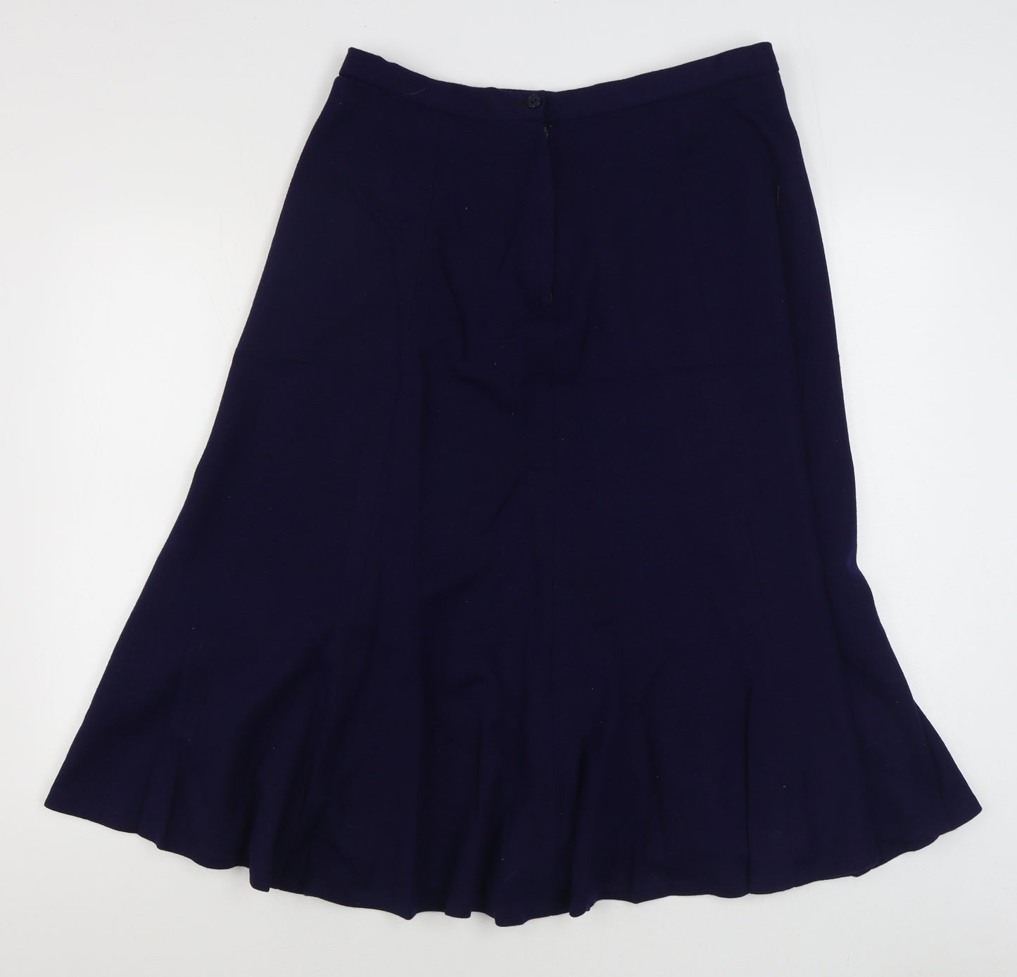 Square one Womens Blue  Acrylic Peasant Skirt Size 16   Zip