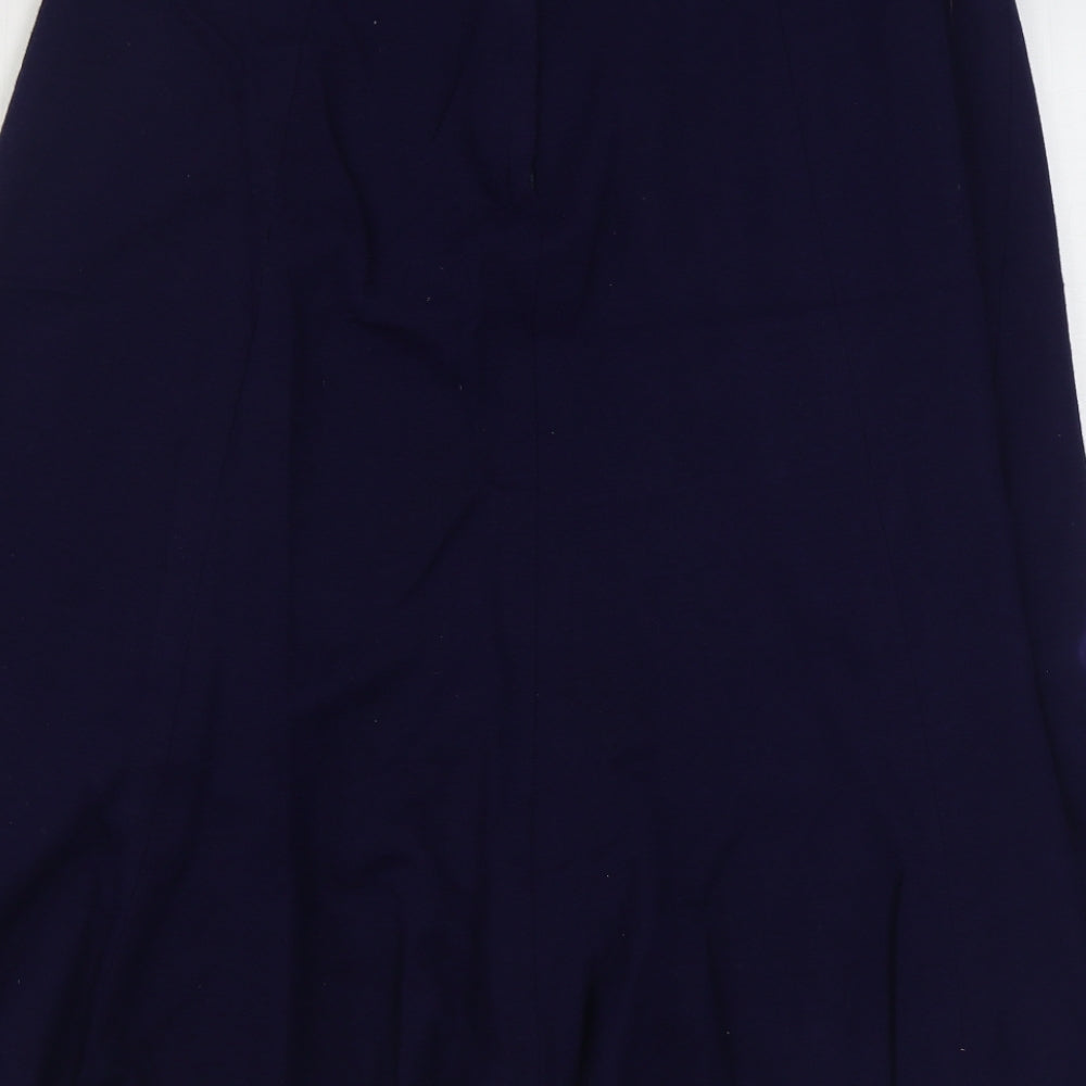 Square one Womens Blue  Acrylic Peasant Skirt Size 16   Zip