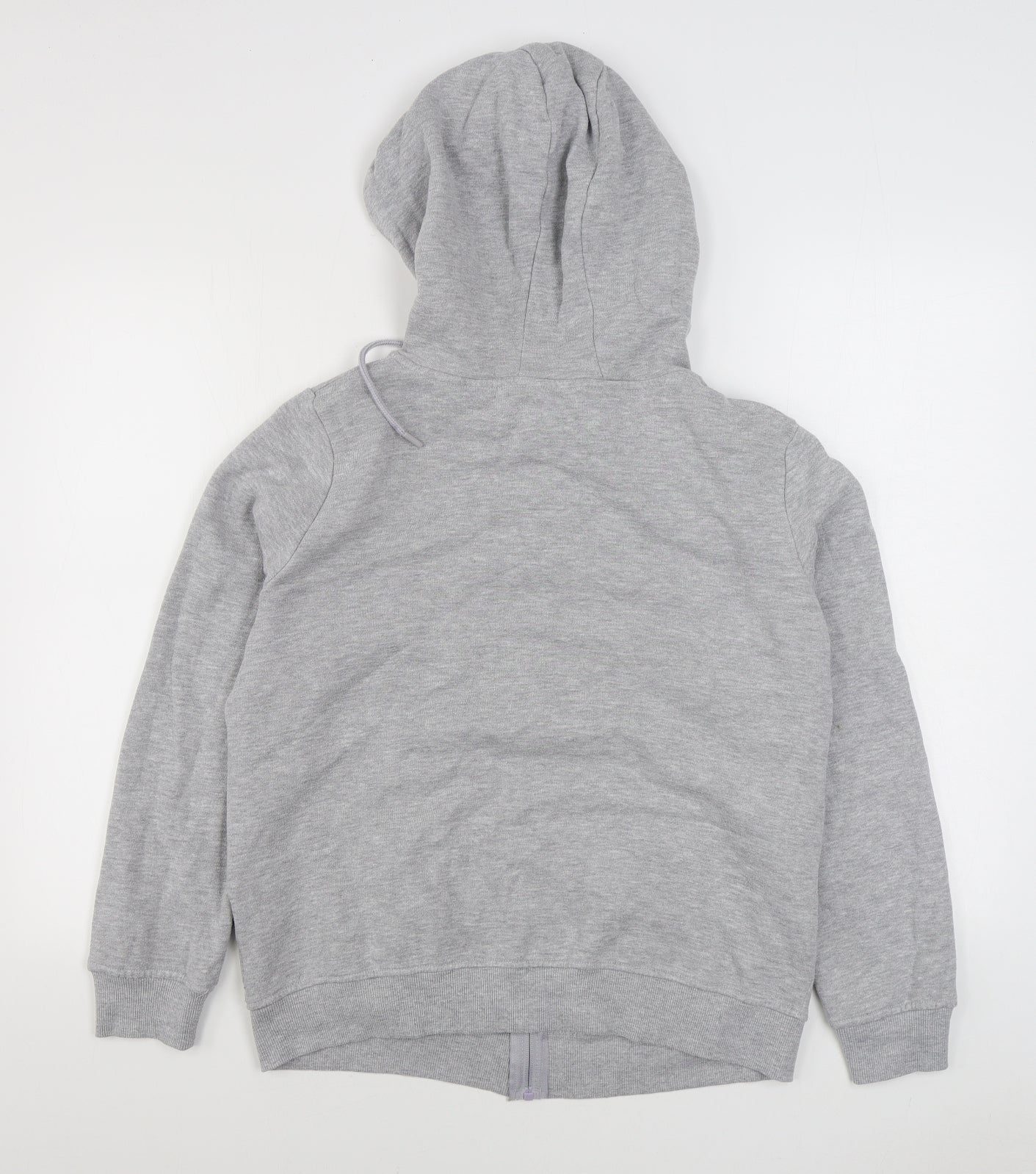 Primark Womens Grey  Cotton Full Zip Hoodie Size M  Pullover