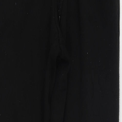 Primark Mens Black  Cotton Jogger Trousers Size 2XS L28 in Regular Tie
