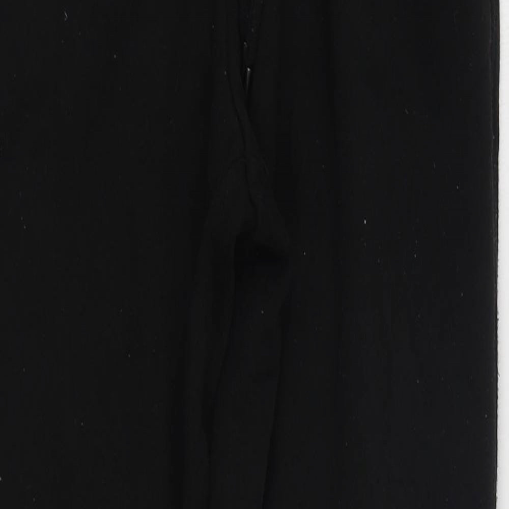Primark Mens Black  Cotton Jogger Trousers Size 2XS L28 in Regular Tie