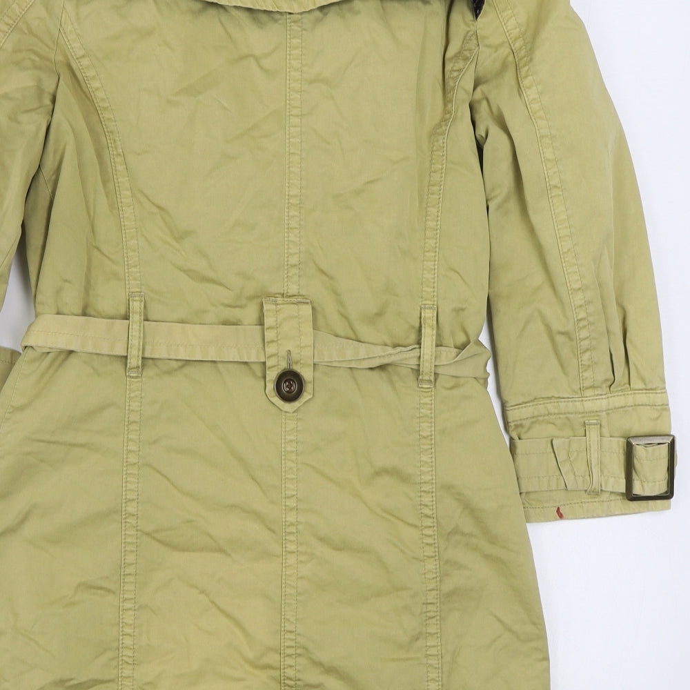Topshop Womens Beige   Trench Coat Coat Size 10  Button
