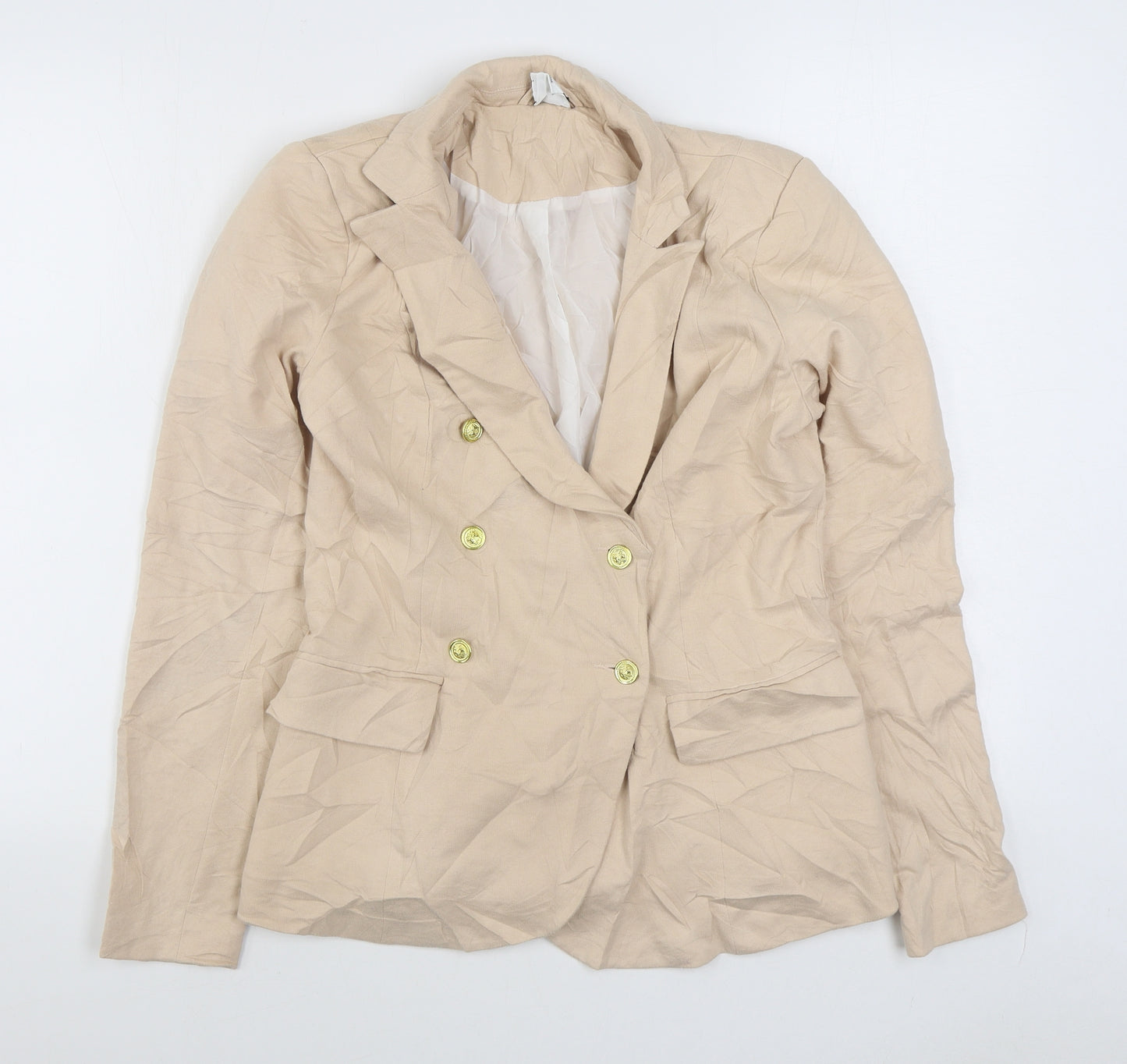 VERO MODA Womens Beige   Jacket Blazer Size M  Button