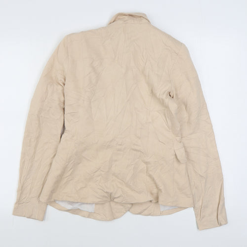 VERO MODA Womens Beige   Jacket Blazer Size M  Button