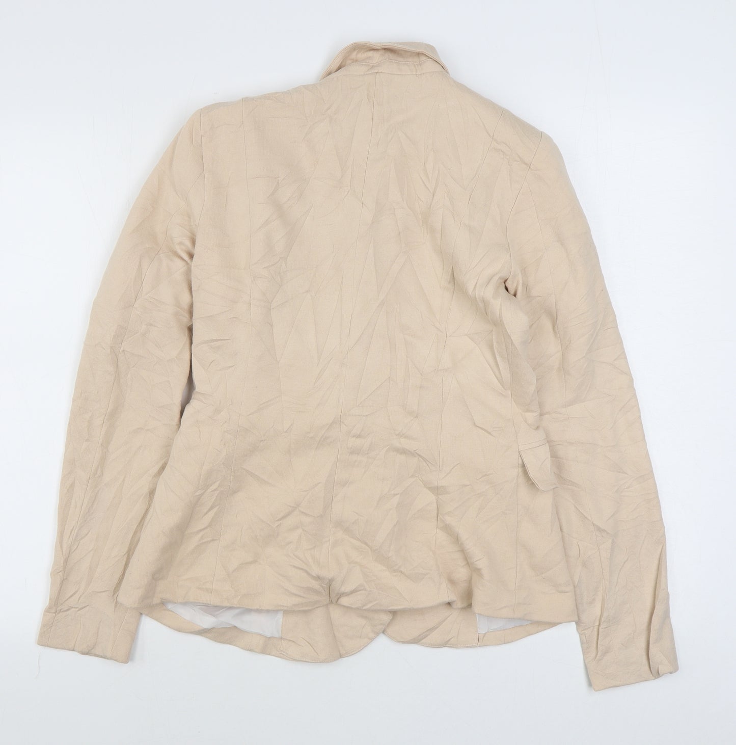 VERO MODA Womens Beige   Jacket Blazer Size M  Button