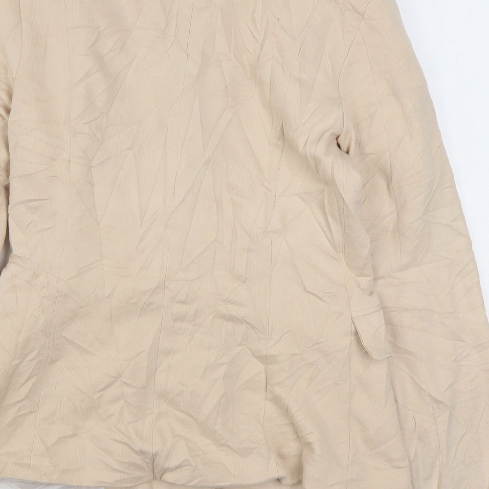 VERO MODA Womens Beige   Jacket Blazer Size M  Button